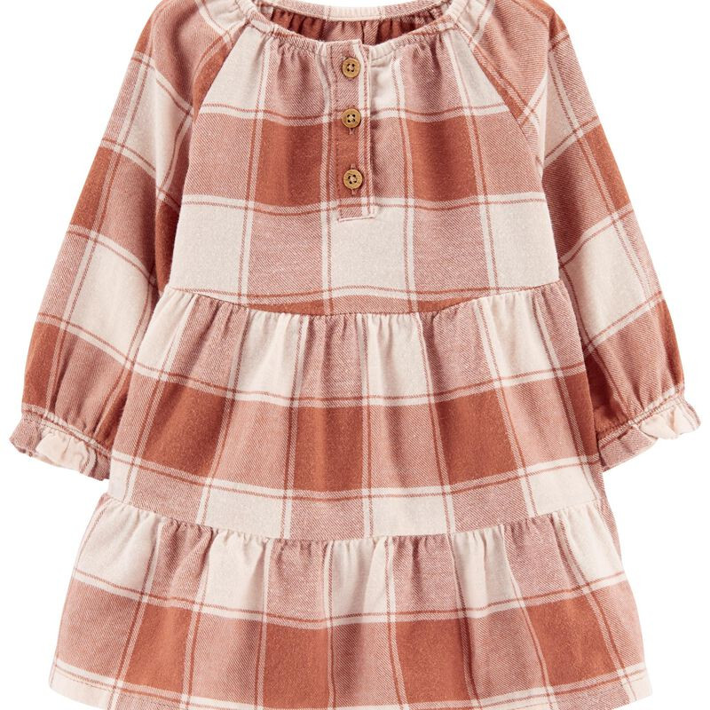 Baby Plaid Jersey Dress | Carter's