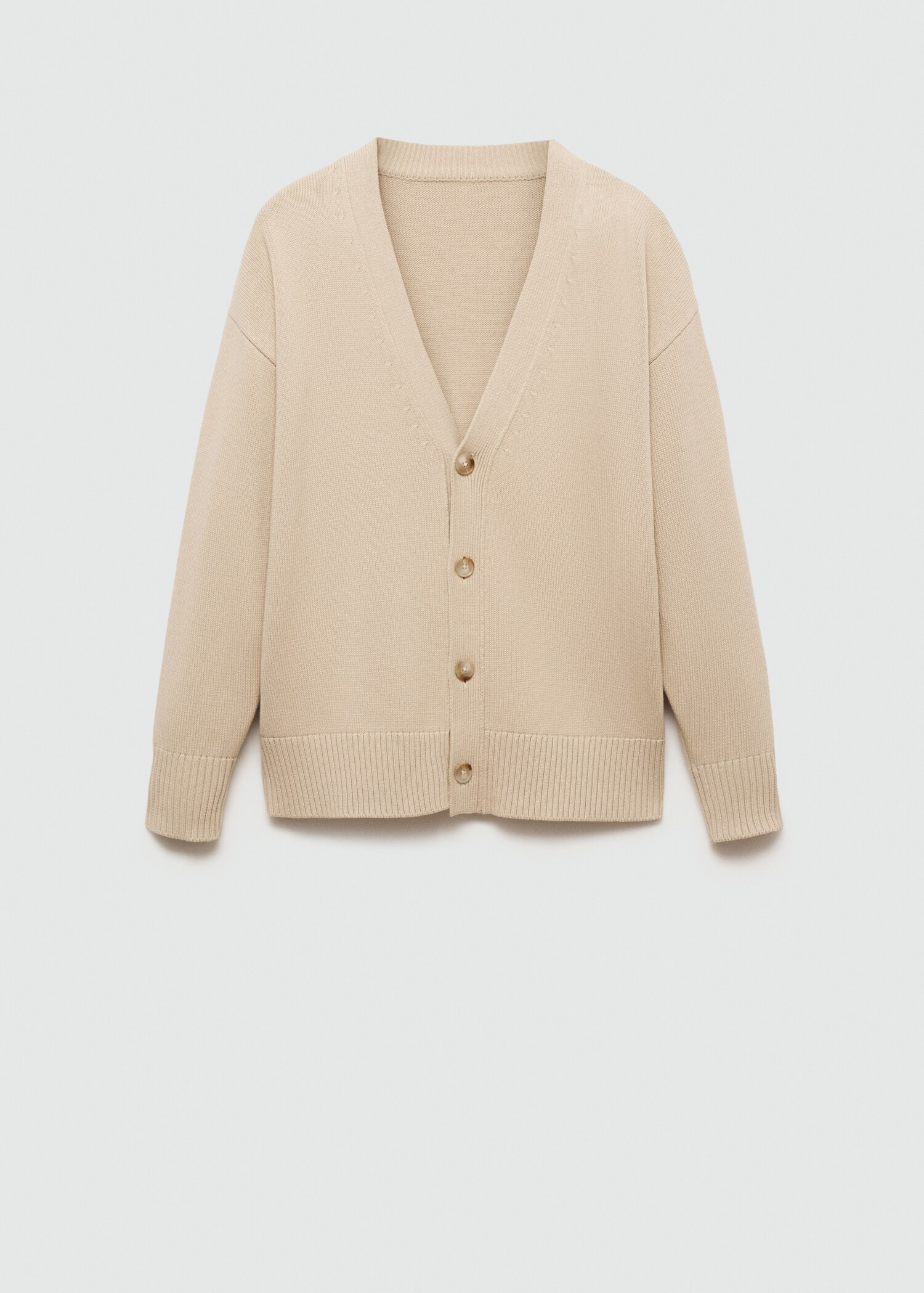 Knitted cotton cardigan with buttons | Mango (US/MX/AU)