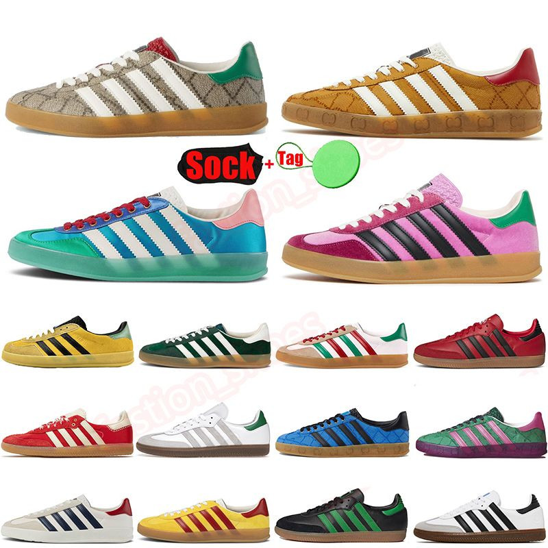 Luxury Fashion Designer Casual Sambas Shoes Vegans White Black Gum Red Gazelles Trainers Monogram... | DHGate