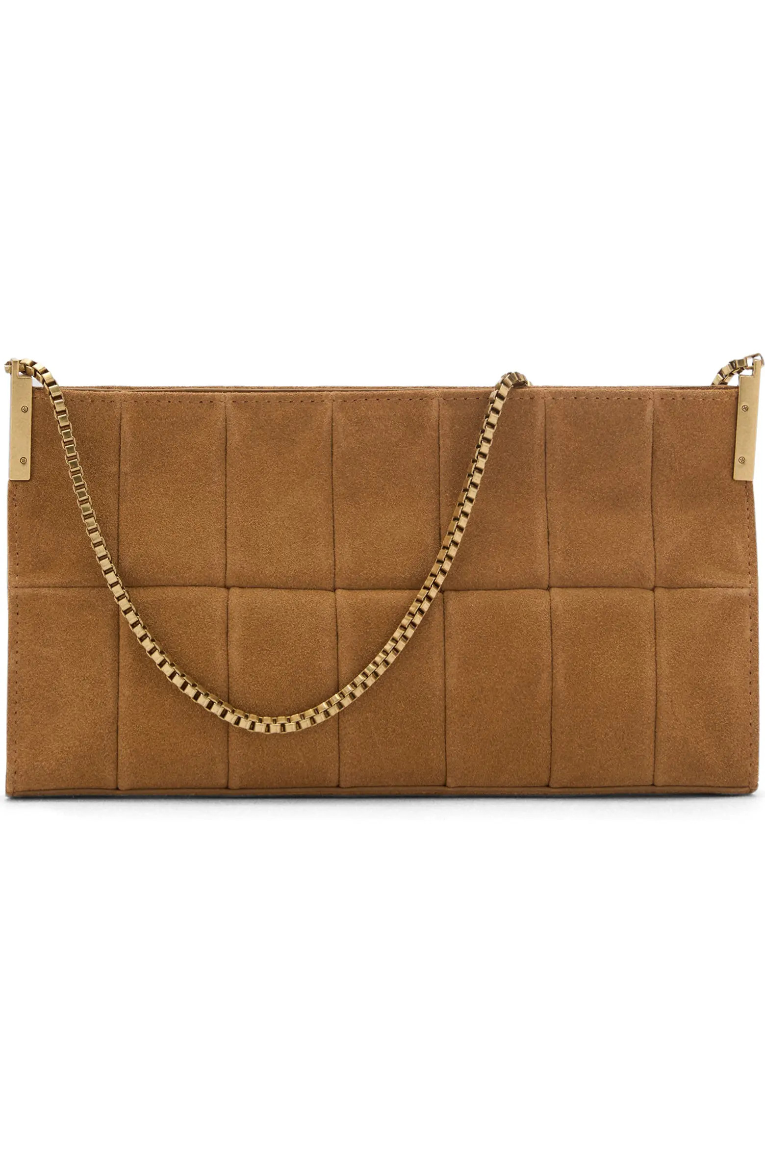 MANGO Quilted Suede Shoulder Bag | Nordstrom | Nordstrom