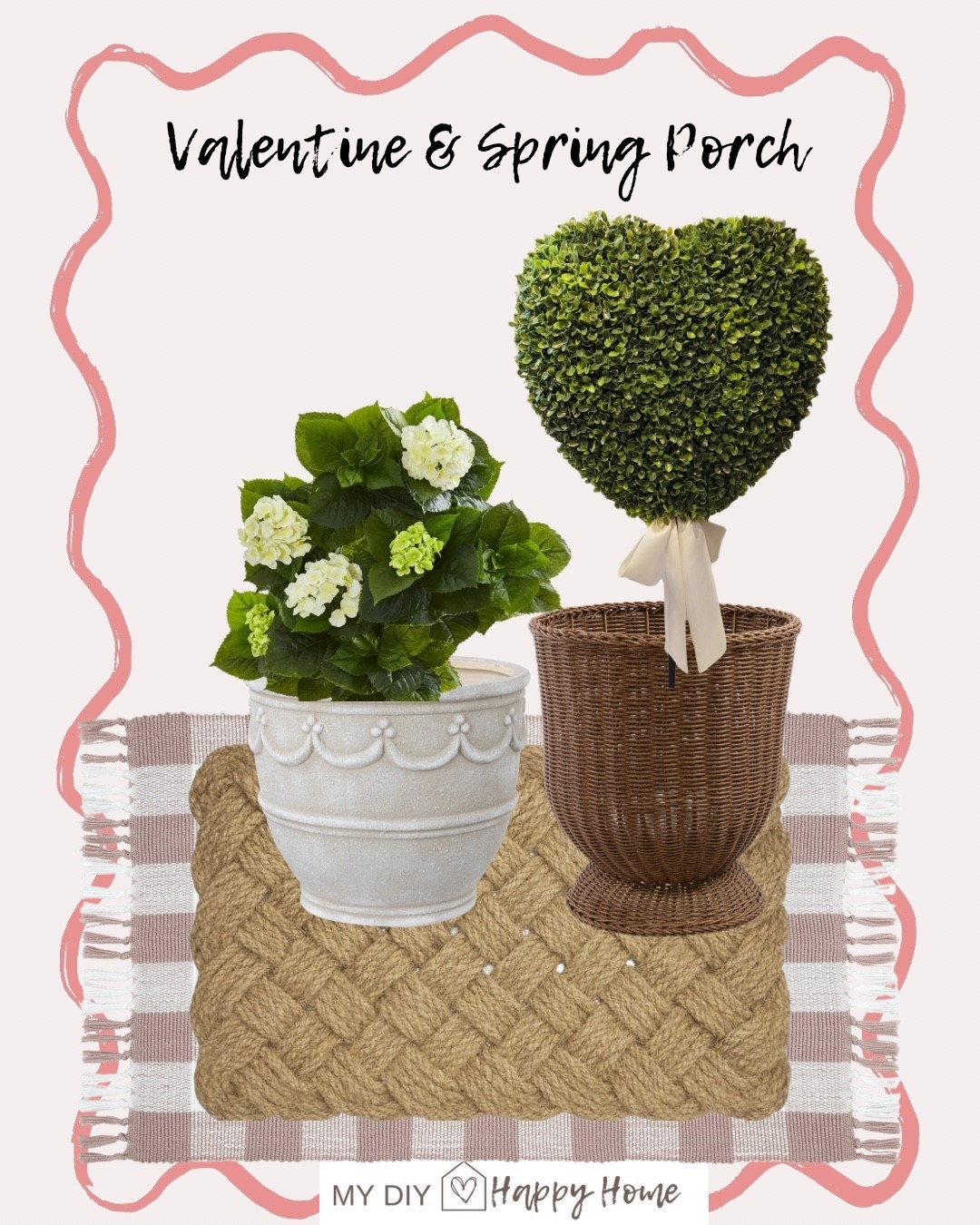 Porch decor 
The boxwood topiaries come in spiral, ball, heart and rabbit shapes 
Multiple new planter options  (watch for restocks)

Layered door mats 

#LTKHome #LTKSeasonal