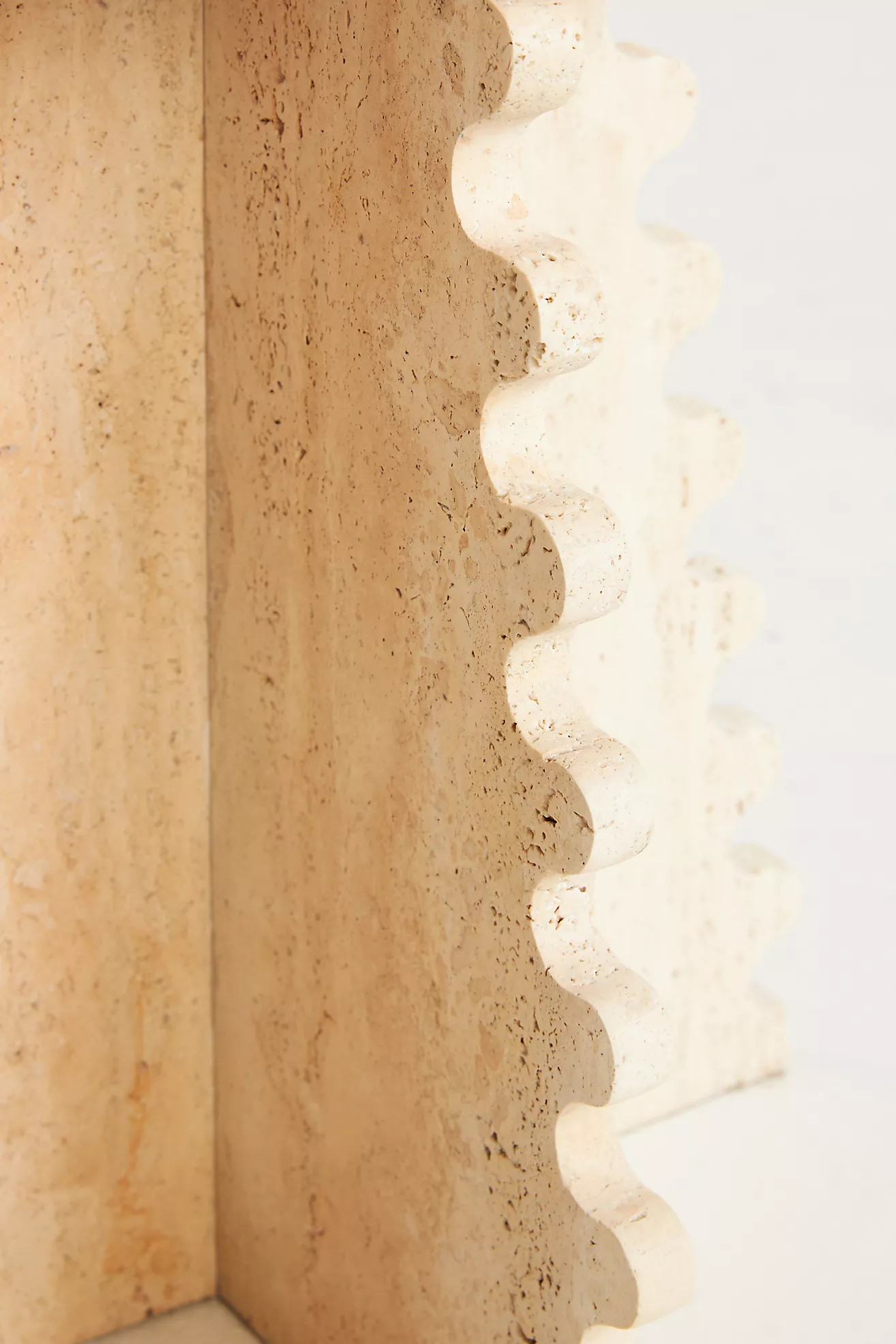 Scalloped Marble Top Side Table | Anthropologie (US)