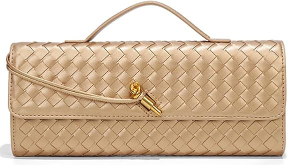 Trendy Woven Evening Clutch Purses Women Underarm Shoulder Handbag Cute Satchels Crossbody Purse ... | Amazon (US)