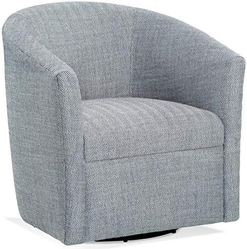 Comfort Pointe Lynton Indigo Blue Polyester Fabric Swivel Accent Chair | Amazon (US)