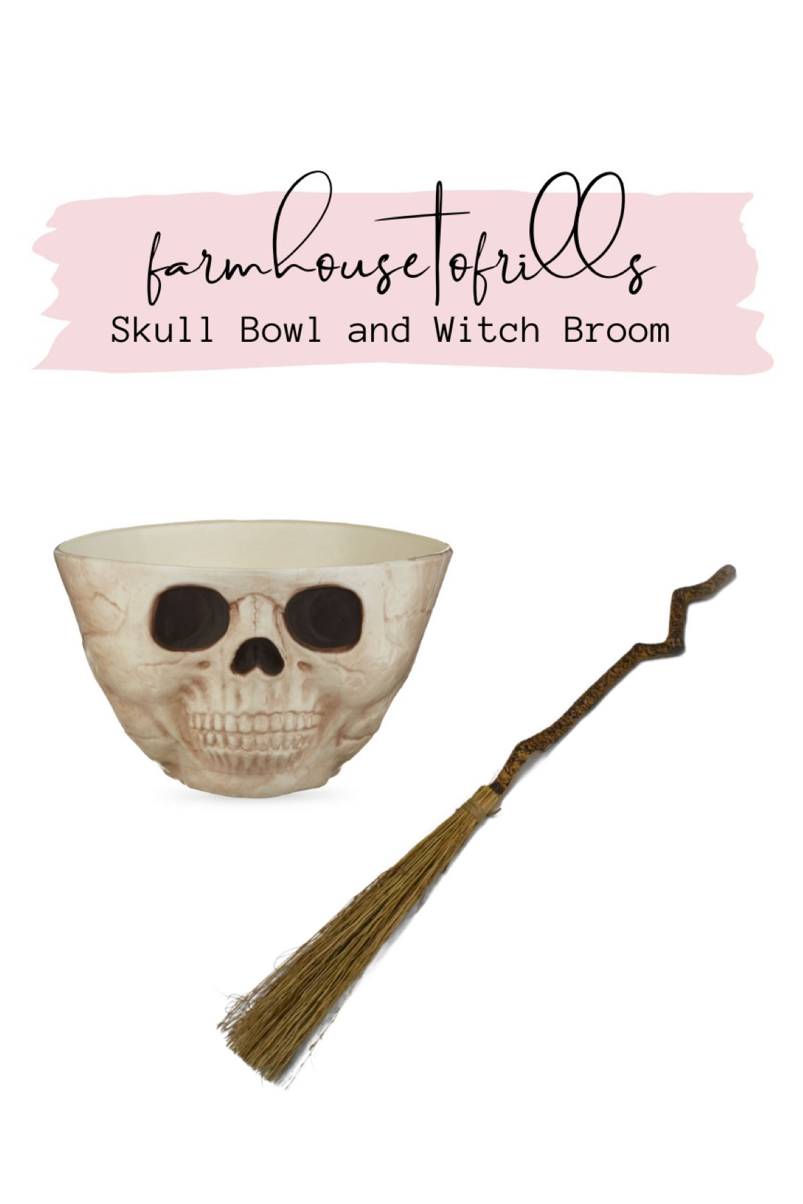 Candy bowl and witch broom! 

#LTKSeasonal #LTKHalloween #LTKunder50