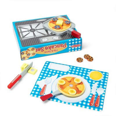 Melissa & Doug Flip and Serve Pancake Set - Wooden Breakfast Play Food: Creative Thinking, Pretend Kitchen Accessories | Target