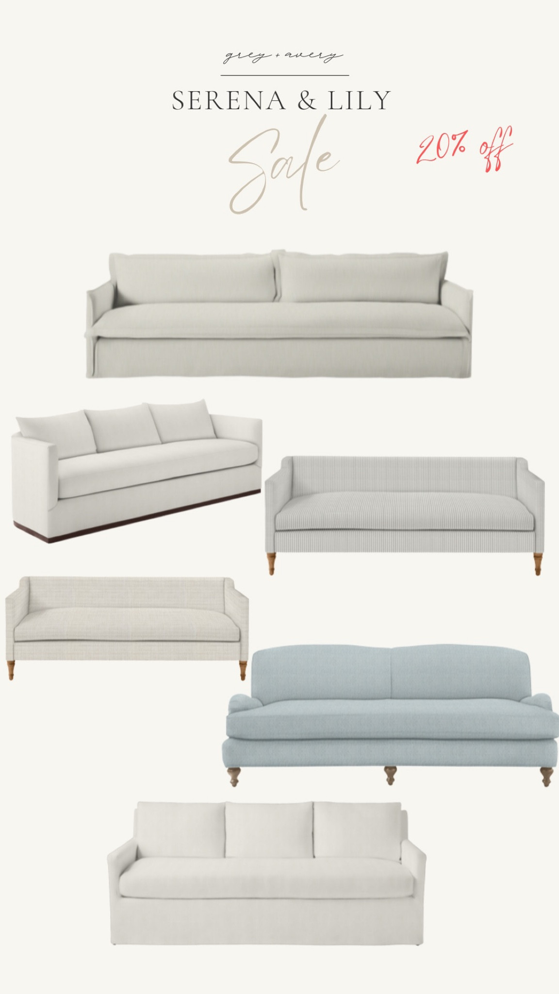 20% OFF Serena & Lily sofas with code SPLASH

#LTKsalealert #LTKhome