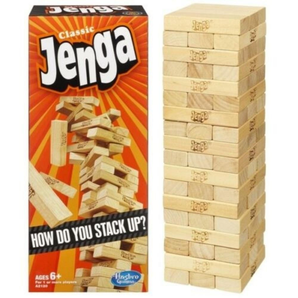 Classic Jenga Game With Genuine Hardwood | Oriental Trading Company