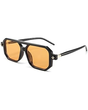 FEISEDY Vintage Square 70s Flat Aviator Sunglasses Women Men Classic Retro Stylish Frame UV400 Su... | Amazon (CA)