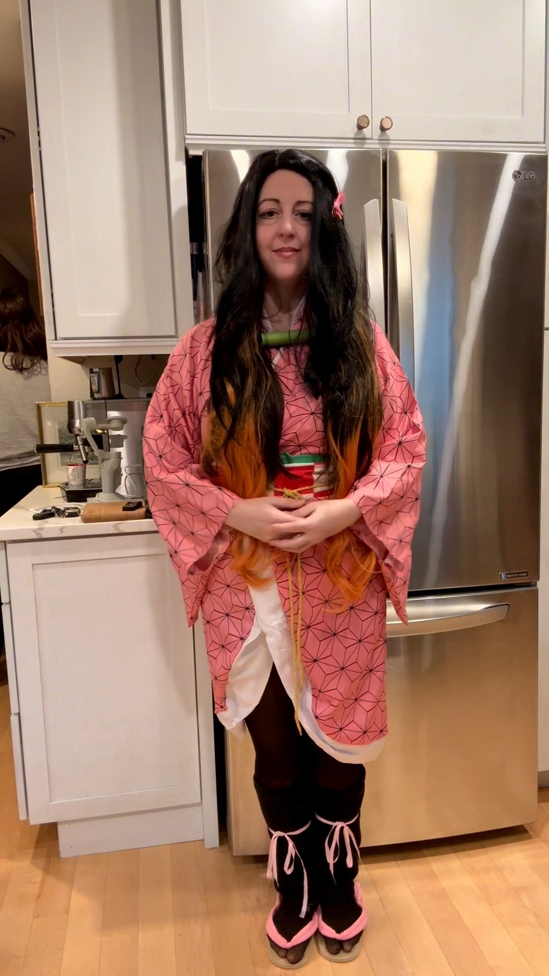 Quick & Easy Nezuko Kamado Cosplay from Demon Slayer. Everything in one bundle, & I added fleece lined tights to keep warm #nezuko #demonslayer #cosplay #halloweencostume #halloween

#LTKMidsize #LTKHalloween #LTKHome