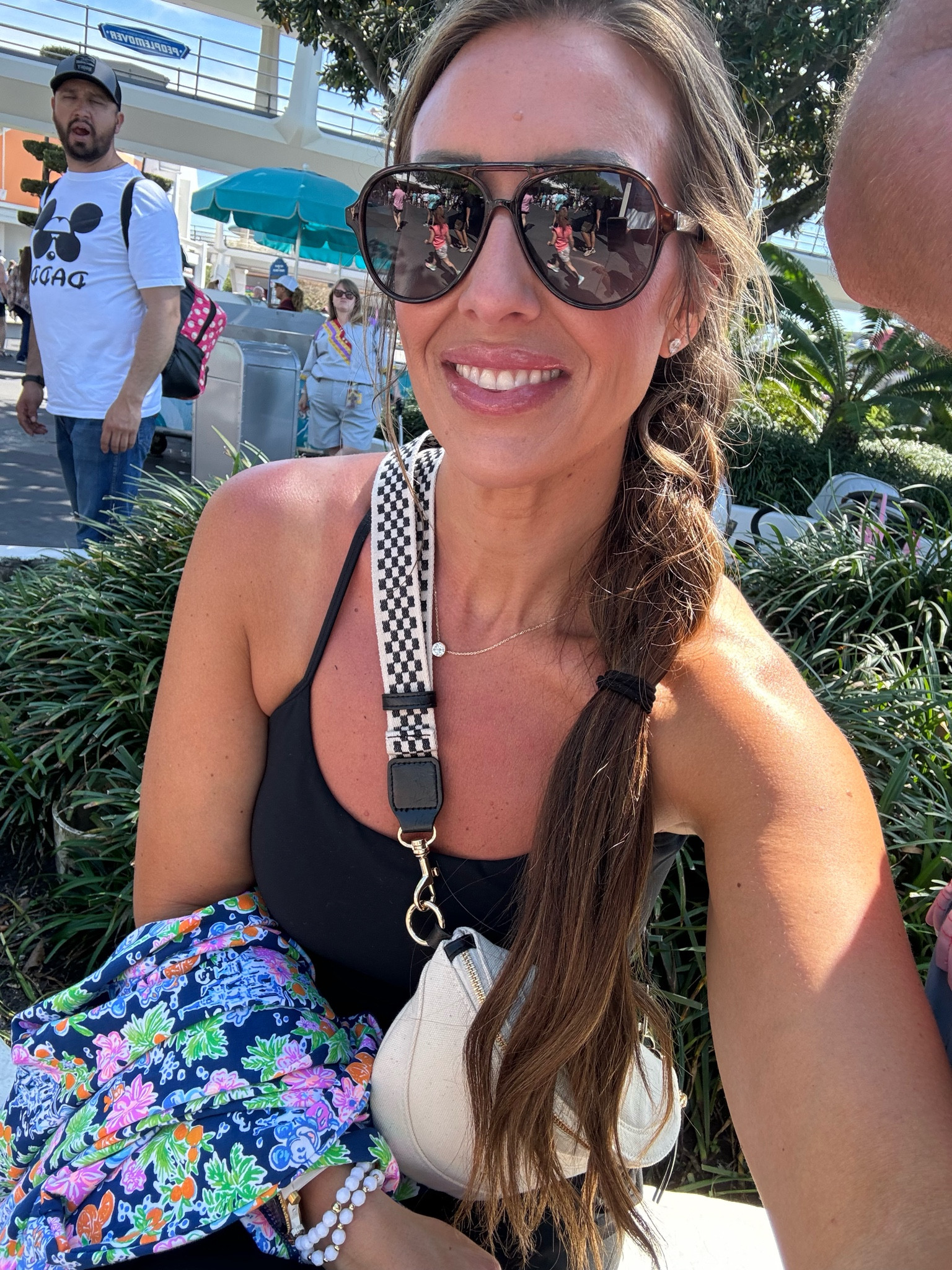 Target bag 
Amazon tank size large 
Amazon sunglasses and joggers size large 

#LTKmidsize #LTKover40 #LTKfindsunder50