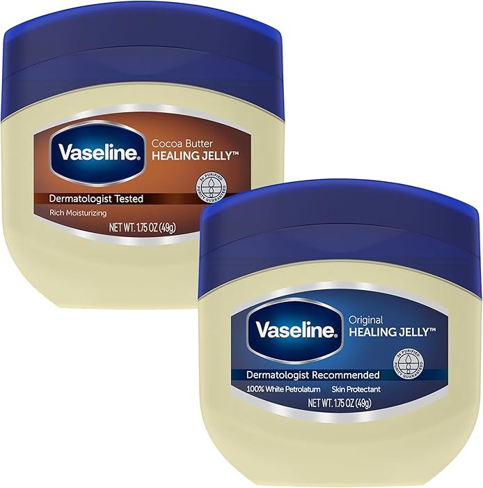 Vaseline Original & Cocoa Butter Healing Jelly Travel-Size Variety 2-Pack – Rich Moisturizing O... | Amazon (US)