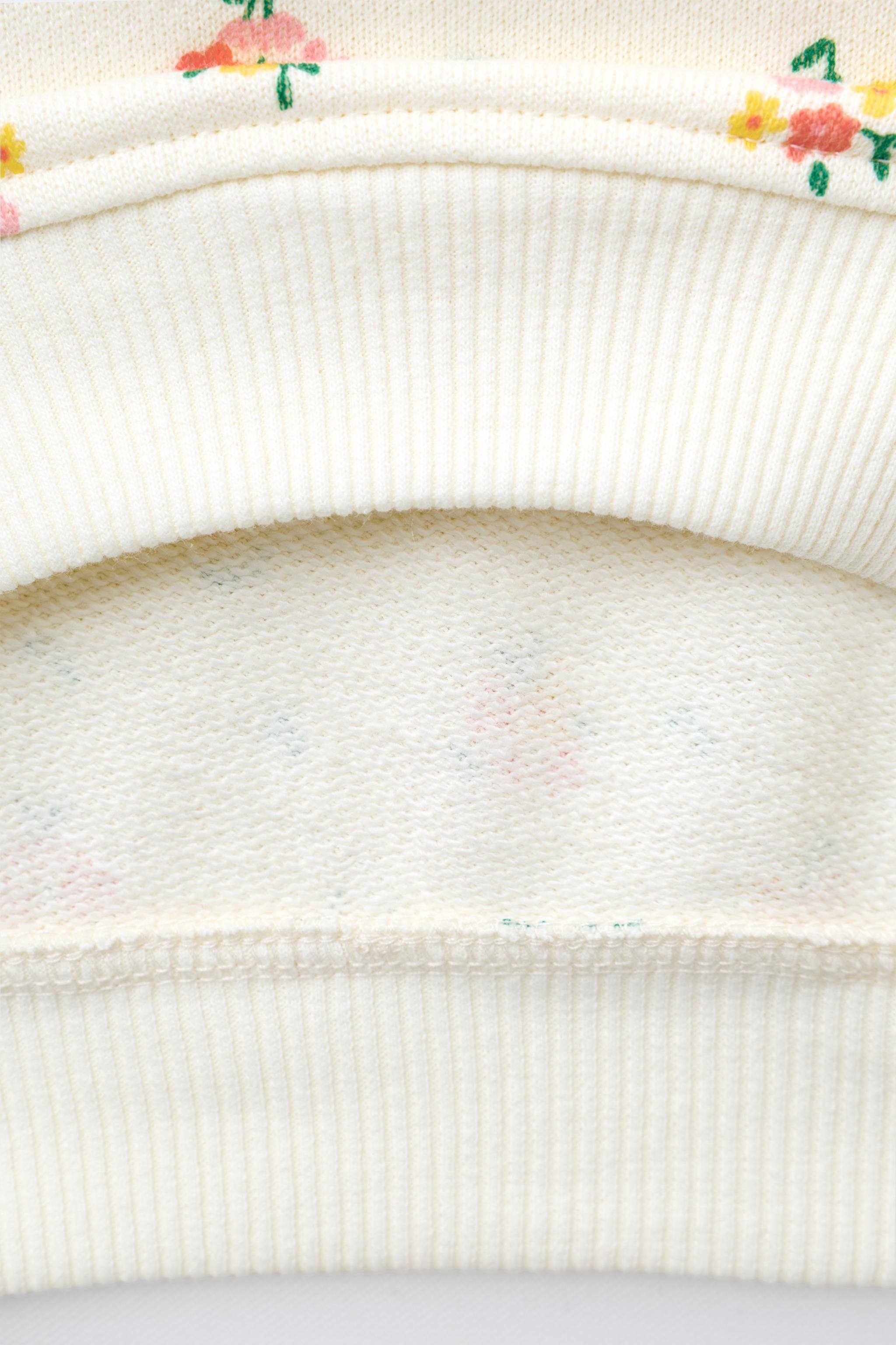 PRINTED RIB FLARE SWEATSHIRT AND LEGGING SET | Zara US