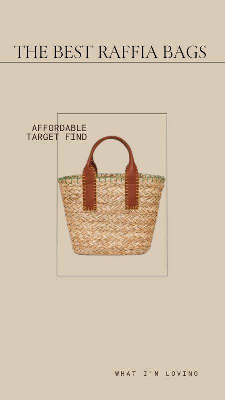 Target raffia bag! 

#LTKitbag #LTKFind #LTKunder50
