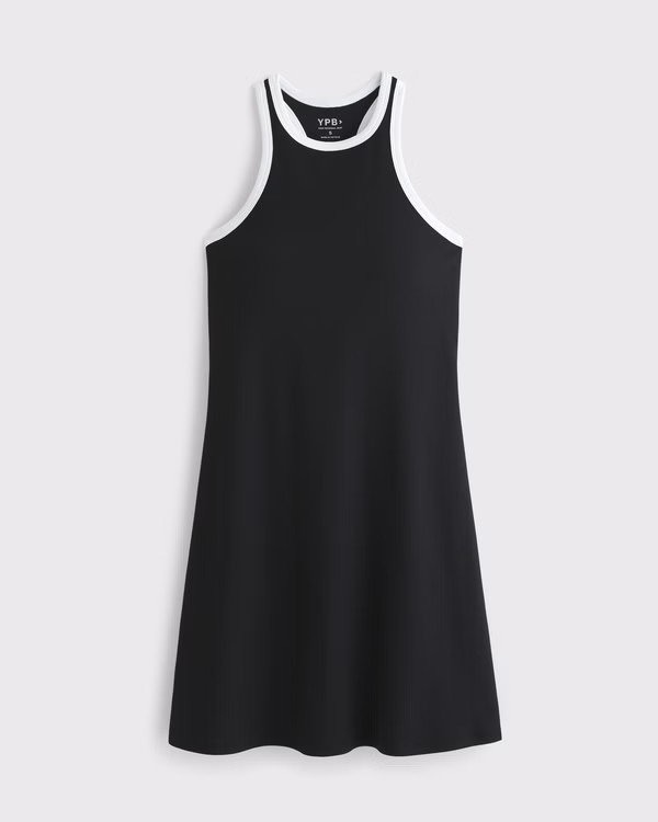 Women's YPB Active Rib High-Neck Mini Dress | Women's Dresses & Jumpsuits | Abercrombie.com | Abercrombie & Fitch (US)