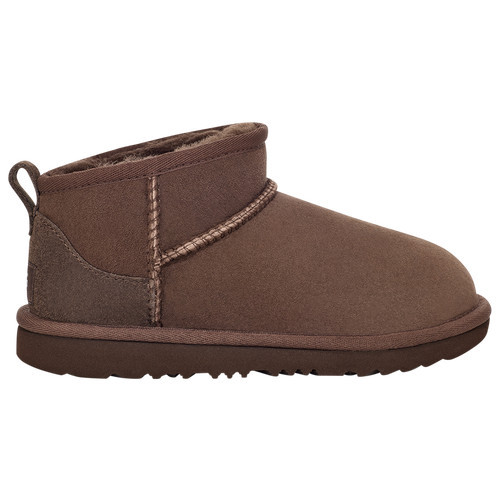 Girls UGG UGG Classic Ultra Mini - Girls' Grade School Shoe Brown/Burnt Cedar Size 04.0 | Kids Foot Locker (US)