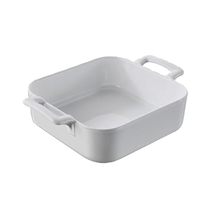 Revol Belle Cuisine Square 7.75 x 7.75 x 2.5 Inch Baking Dish, White | Amazon (US)