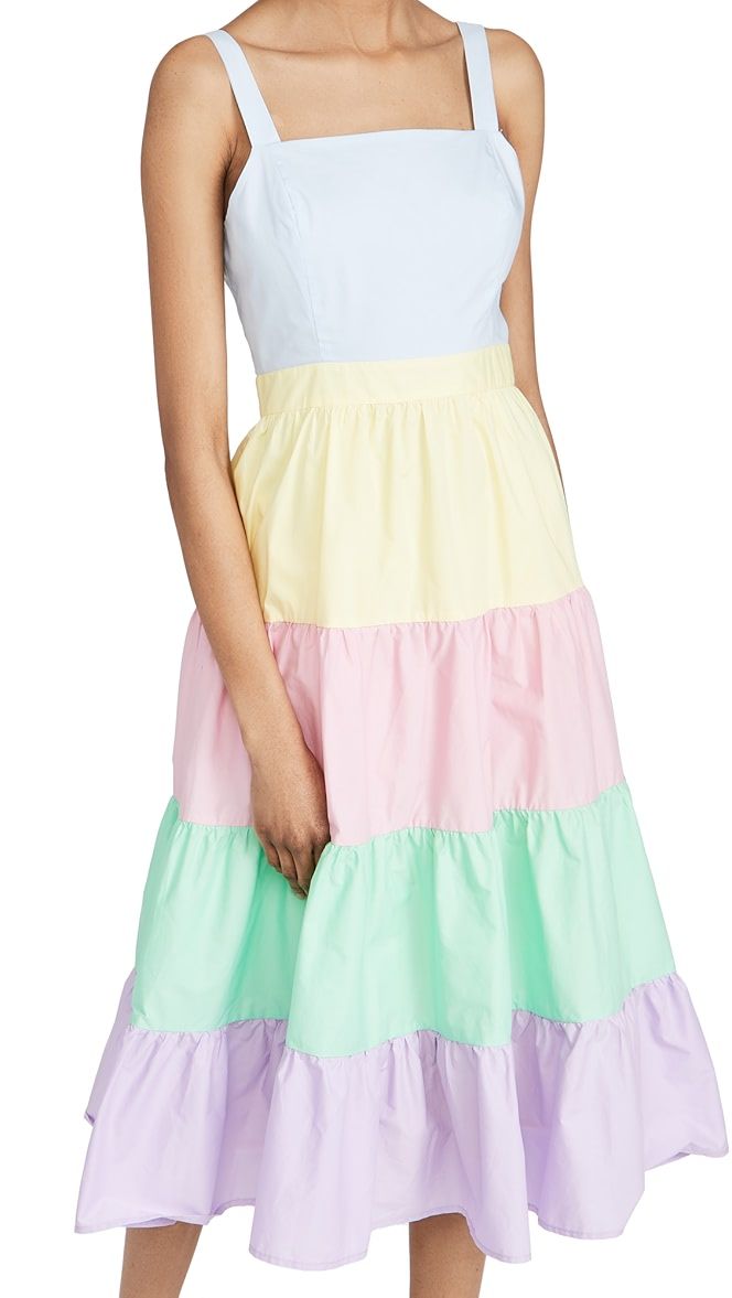 Colorblock Midi Dress | Shopbop