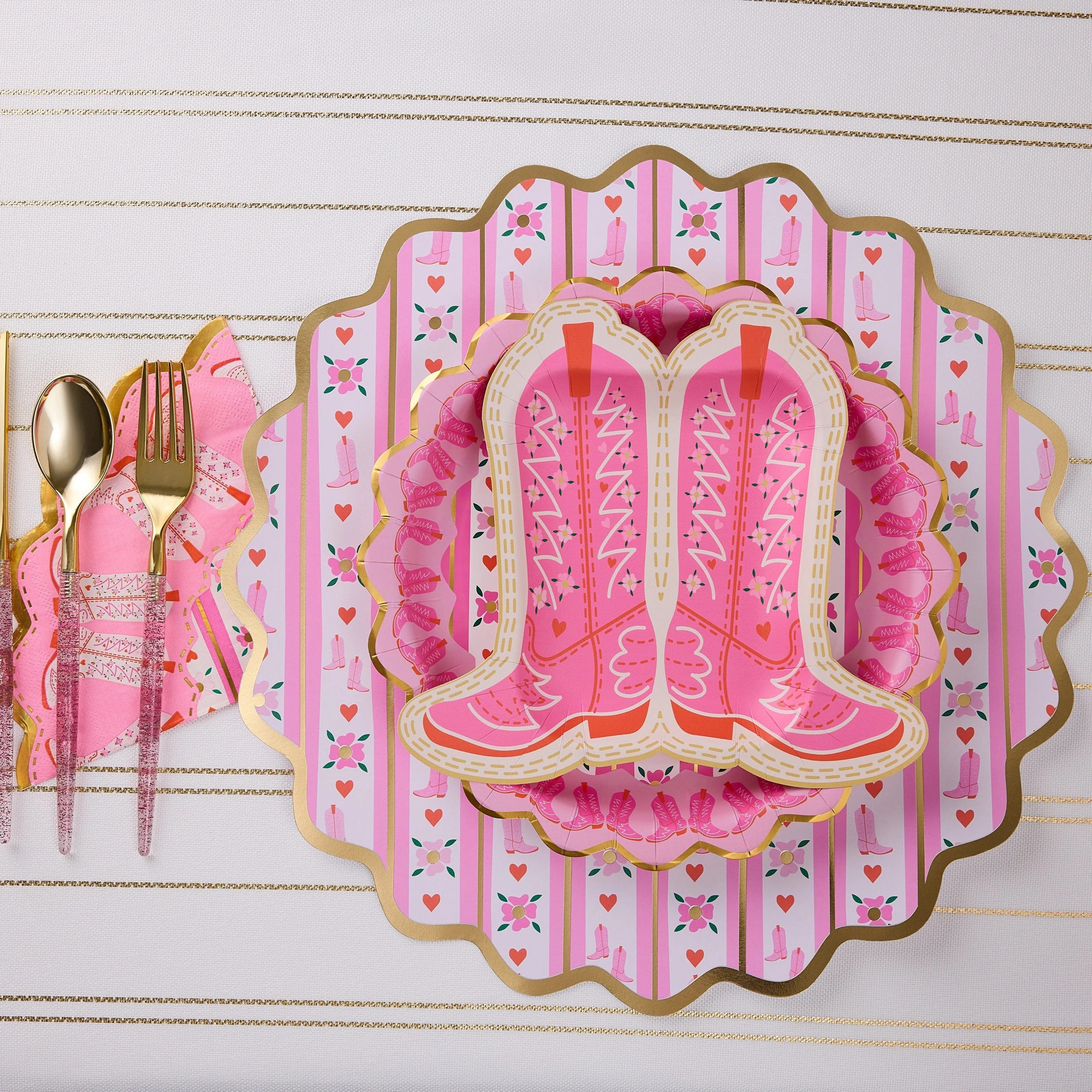 Better With Boots Tableware Party Kit | Packed Party