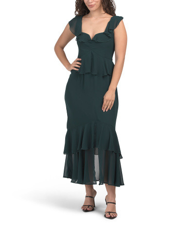 Made In Usa Reese Ruffle Dress | Marshalls