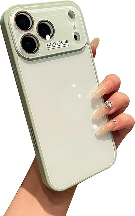 Caseative Crystal Camera Protection Solid Color Compatible with iPhone Case (Green,iPhone 17 Pro ... | Amazon (US)