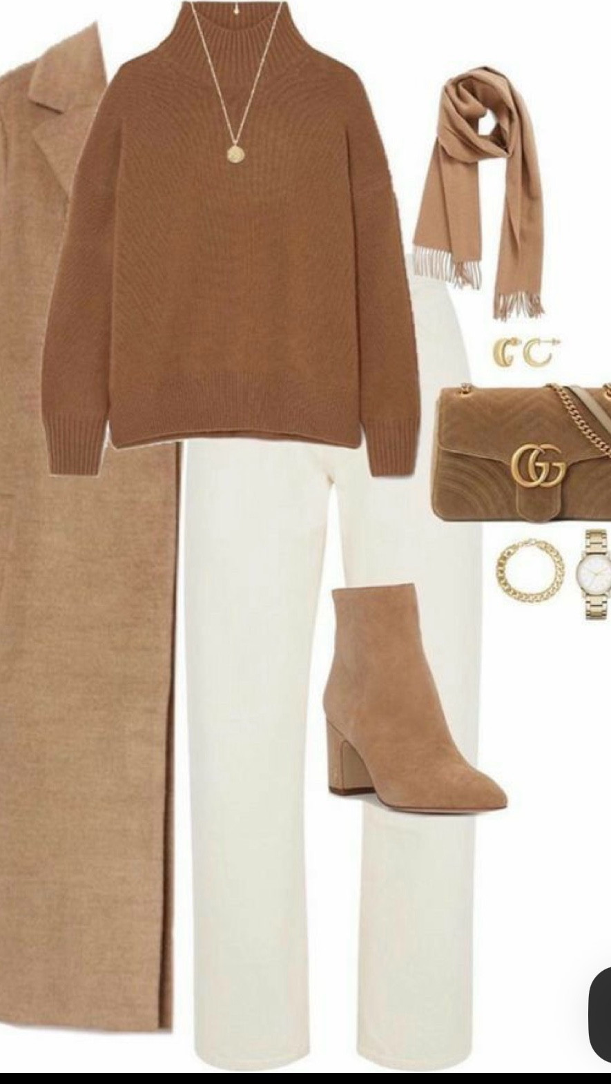 Monochrome Magic 🤎✨

When in doubt, go tone-on-tone! This head-to-toe camel moment is giving quiet luxury and I’m obsessed.

The look:
🤎 Camel turtleneck + matching coat
🤍 White wide-leg trousers
👢 Tan suede ankle boots
👜 Quilted designer bag

The secret: Staying in the same color family (camel, tan, cream) creates an expensive, pulled-together look instantly. Add gold accessories and you’re done!

#LTK #LTKstyletip #LTKfindsunder200 #LTKitbag #QuietLuxury #MonochromaticStyle #CamelCoat #ElevatedStyle #OOTD