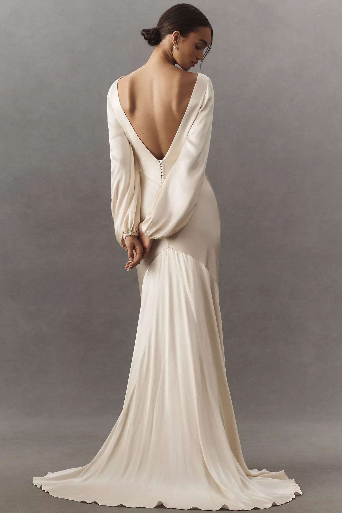 Shona Joy La Lune Balloon-Sleeve Open-Back Maxi Dress | Anthropologie (US)