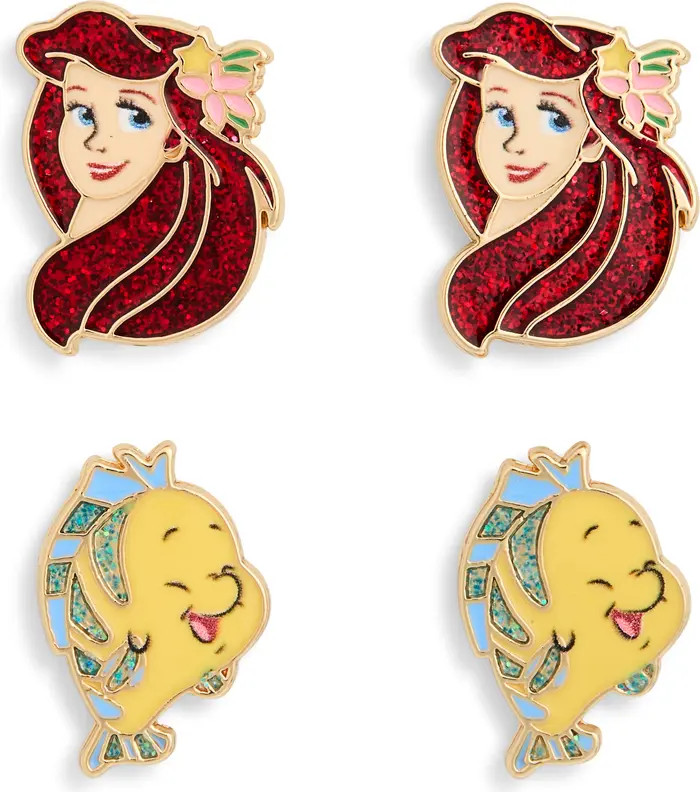 BaubleBar x Disney® Ariel Set of 2 Assorted Stud Earrings | Nordstromrack | Nordstrom Rack