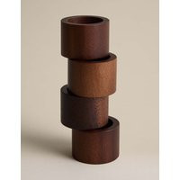 M&S 4 Pack Acacia Wood Napkin Rings Natural | Marks & Spencer (UK)