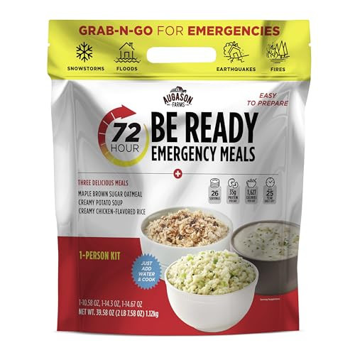 Augason Farms 72-Hour Be Ready Emergency Meal Kit, White, Small | Amazon (US)