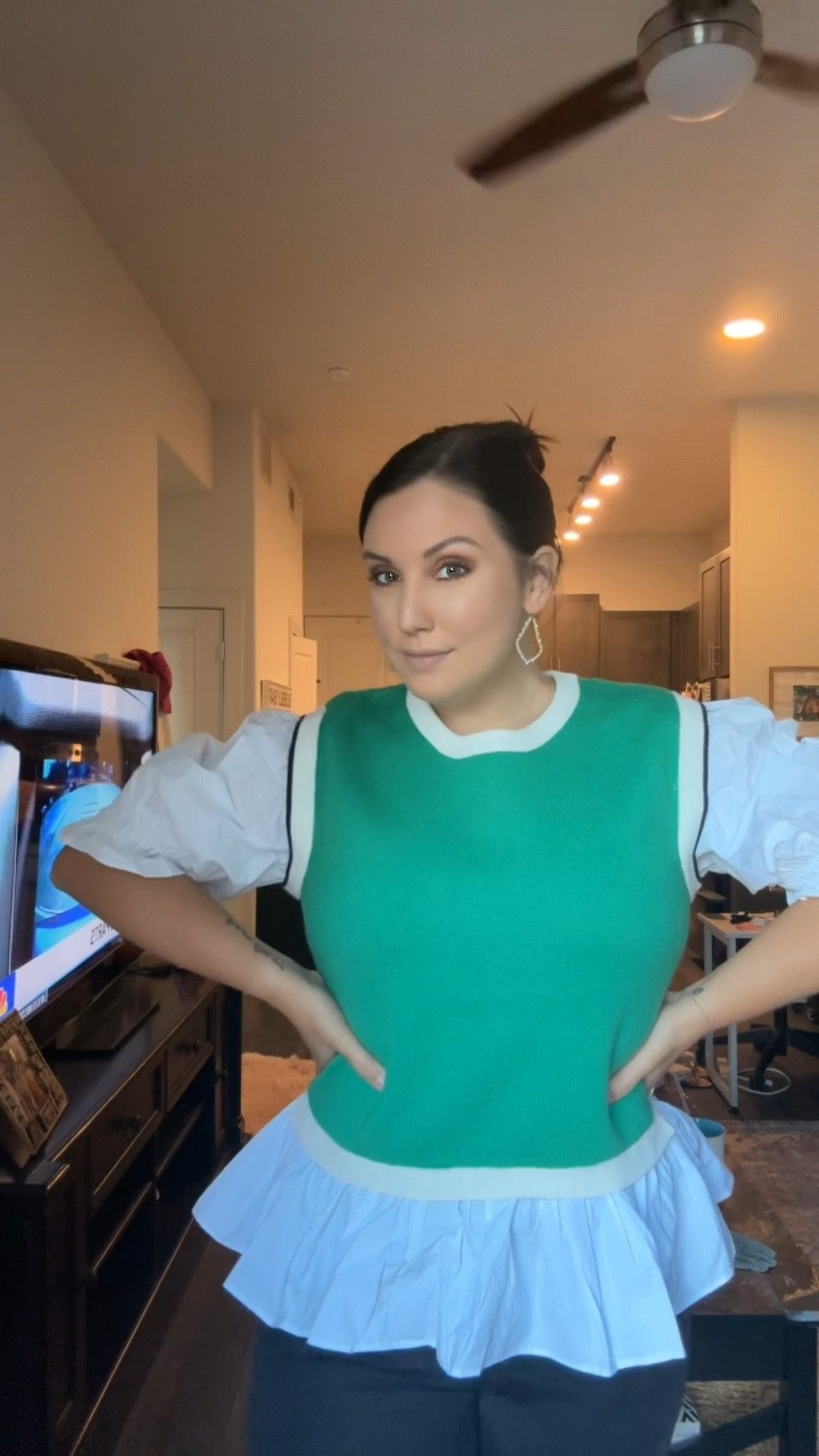 Catch me in this top all hockey 🏒 season long! Love how stretchy and comfortable it is💚 Use code MOLLIE15 for 15% off  

#LTKMidsize #LTKStyleTip #LTKVideo