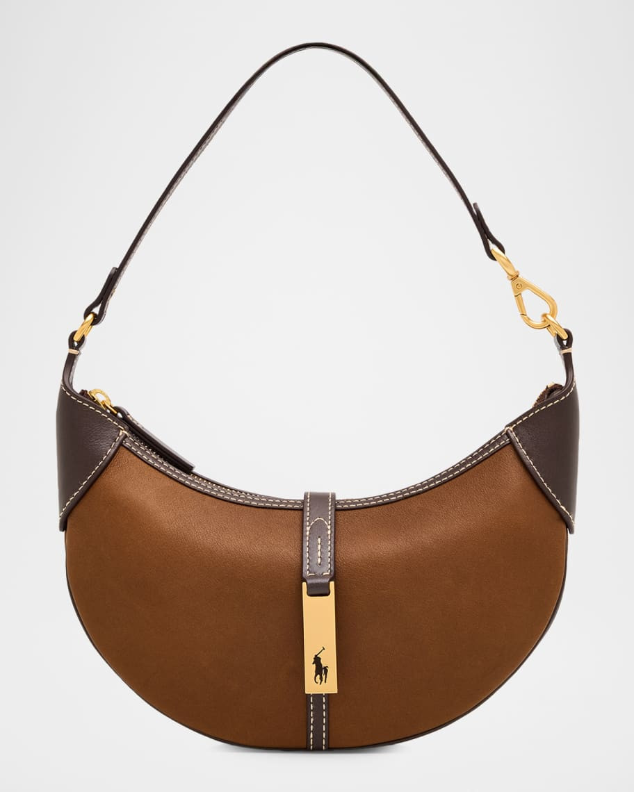 Polo ID Leather Mini Shoulder Bag | Neiman Marcus