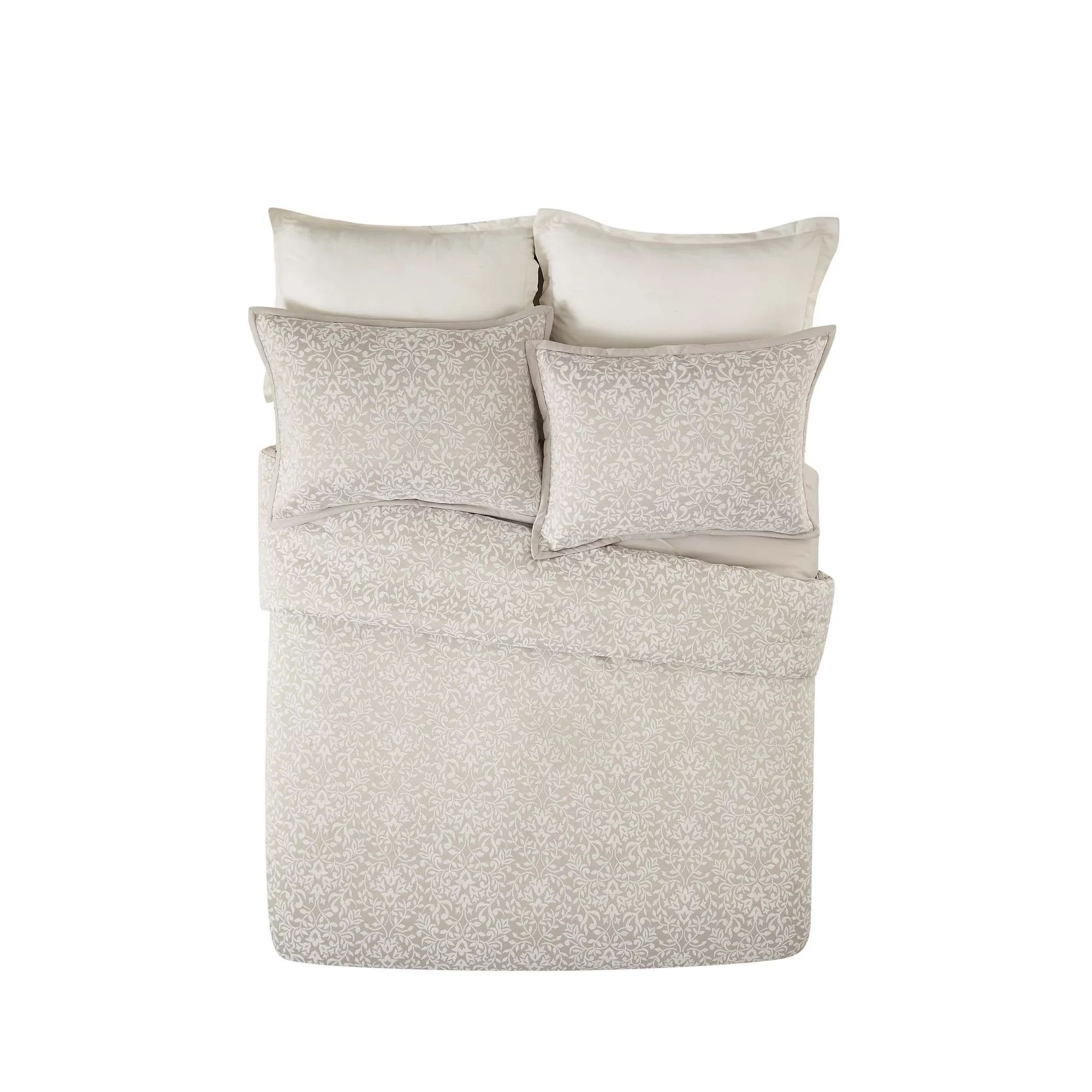 Better Homes & Gardens 3-piece Beige Chenille Jacquard Comforter Set, King | Walmart (US)