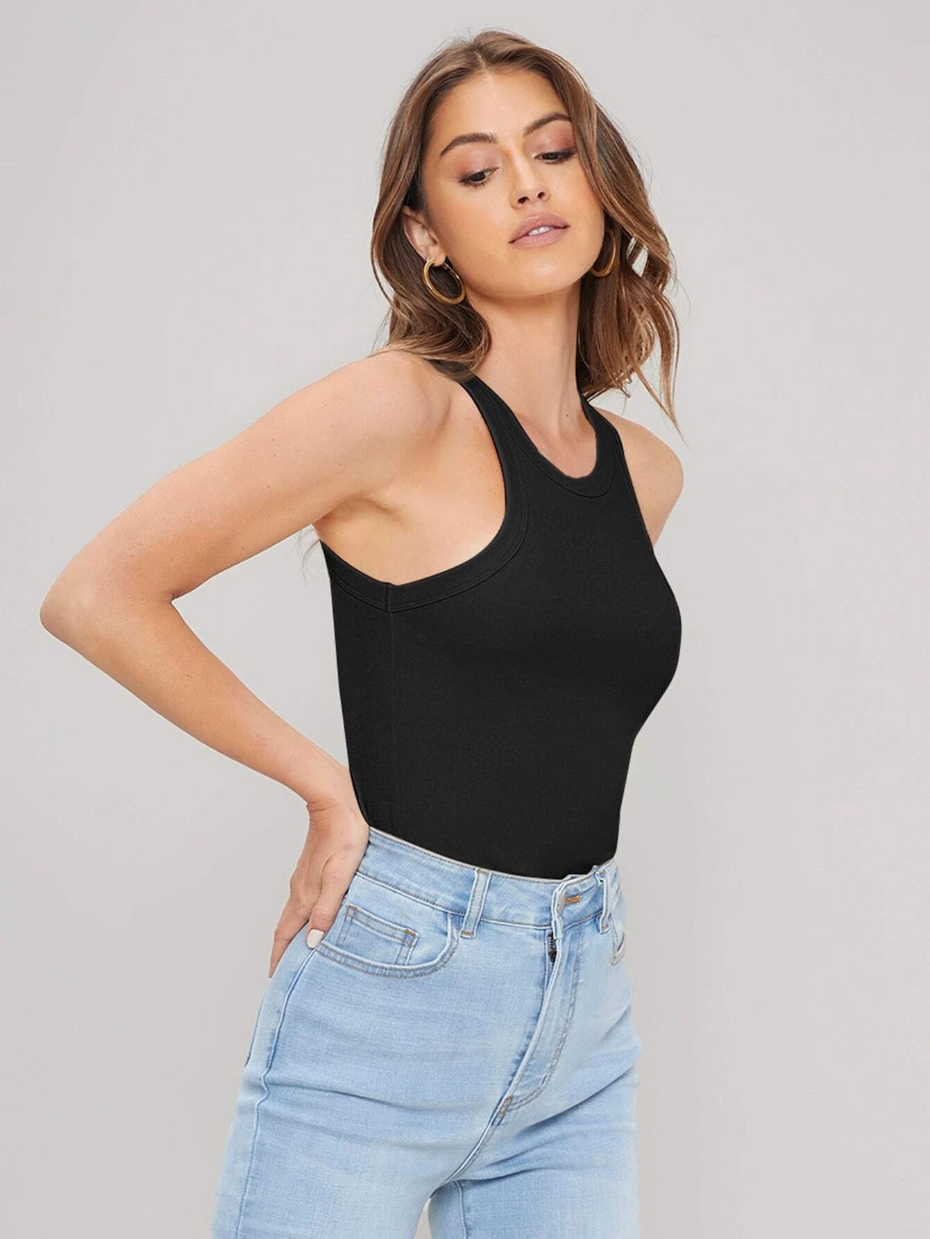 MOTF ECO RECYCLED POLYESTER BLEND TANK TOP | SHEIN