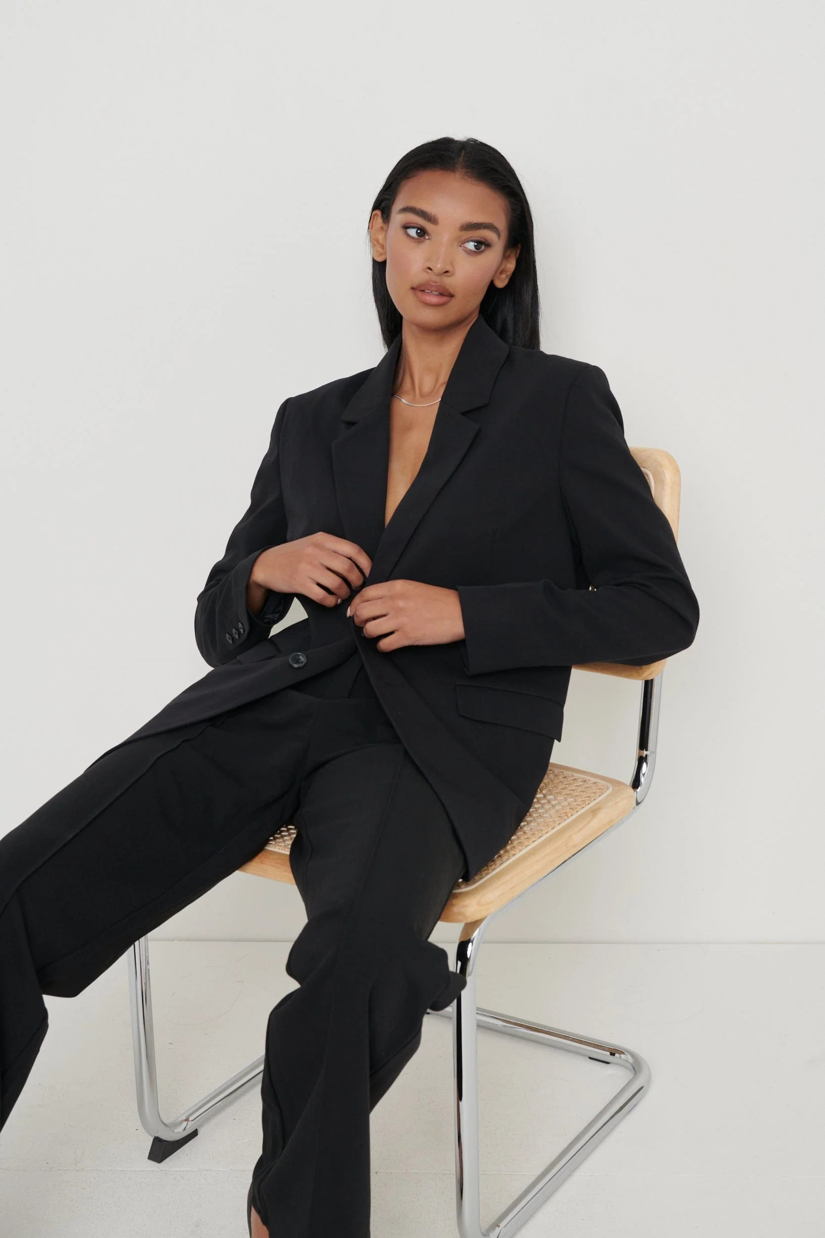 Dylan Dad Blazer - Black | Pretty Lavish (UK)