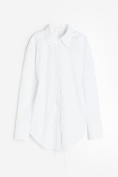 Bluse mit Bindebändern | H&M (DE, AT, CH, NL, FI)