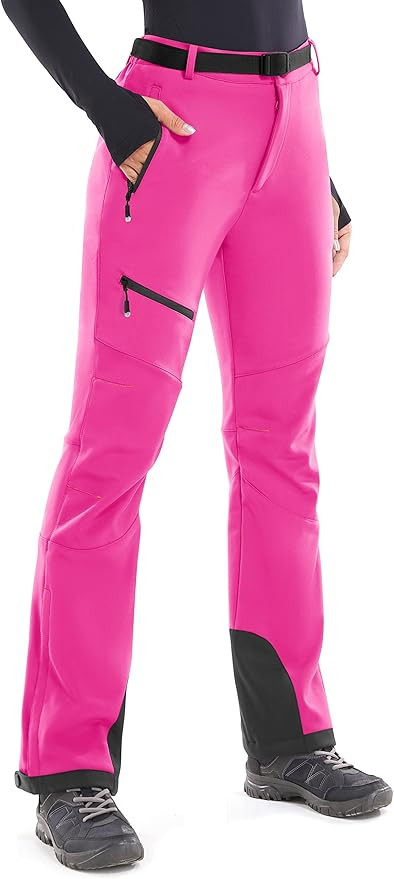 Heathyoga Snow Ski Pants Women Waterproof Softshell Insulated Fleece Lined Snowboard Pants Hiking... | Amazon (US)