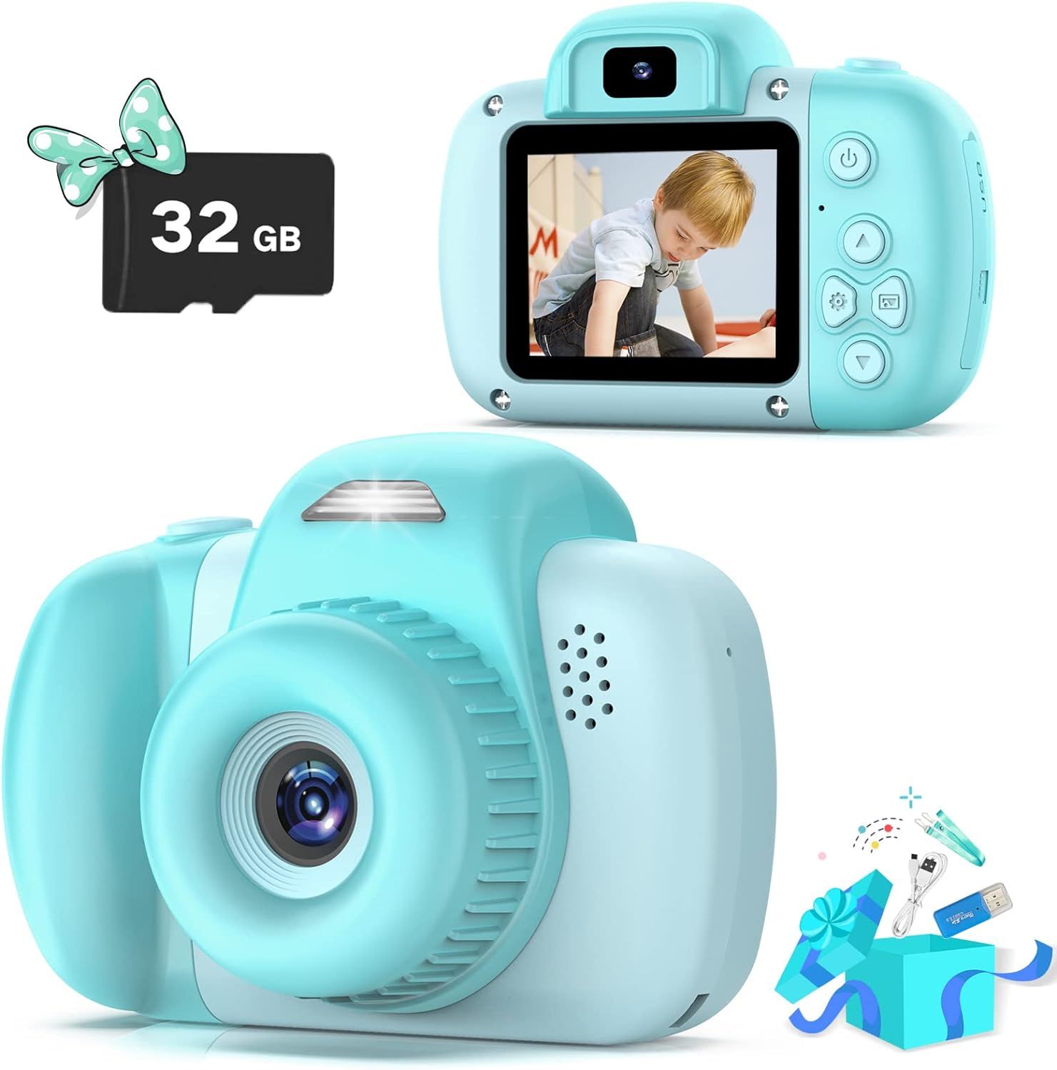 Goopow Mini Kids Camera Toys for 3 4 5 6 7 8 Year Old Girls Boys, Toddler Children Digital Video ... | Amazon (US)