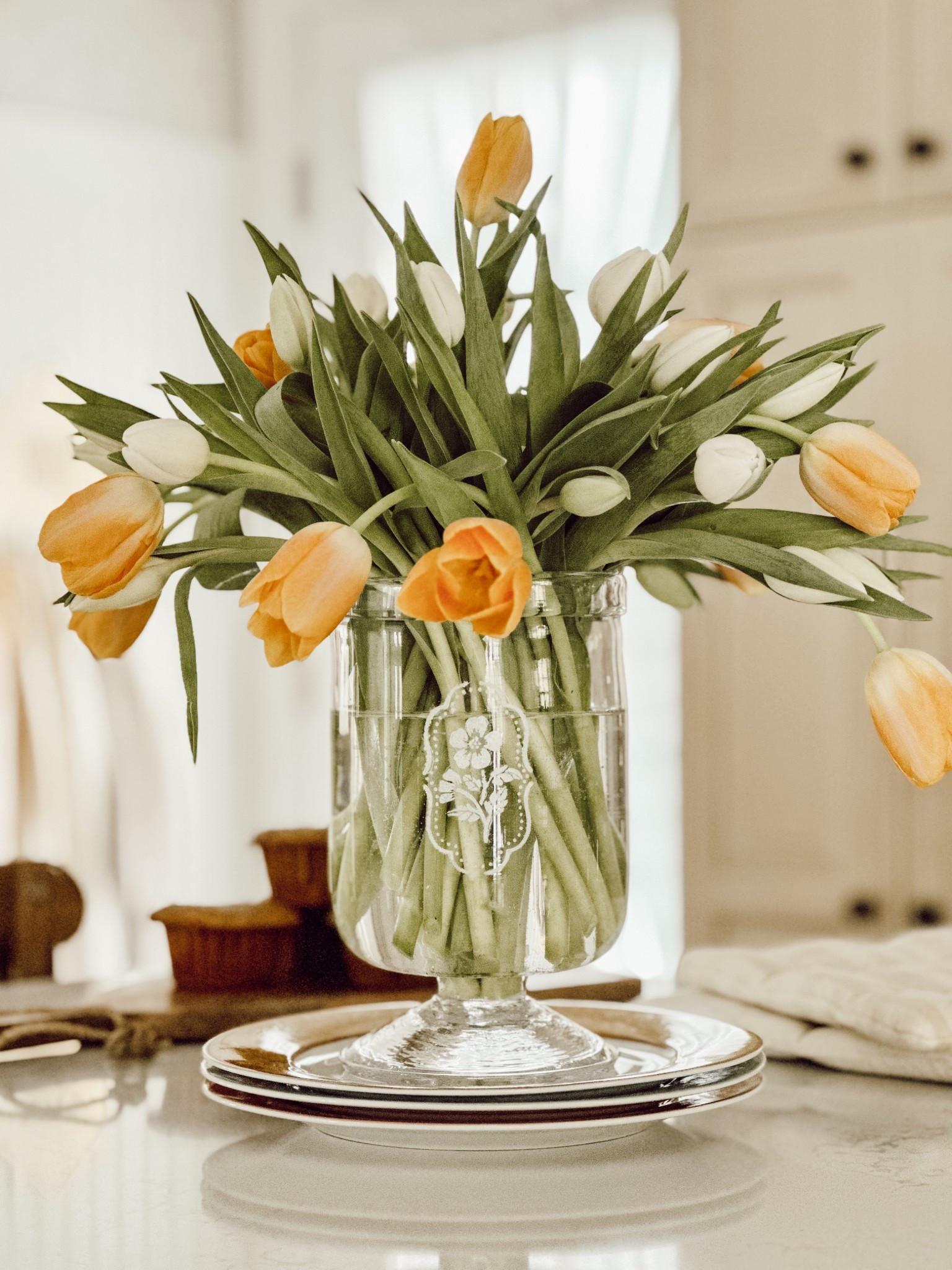 When you discover a stencil set that you love and then you can’t stop stenciling everything. 