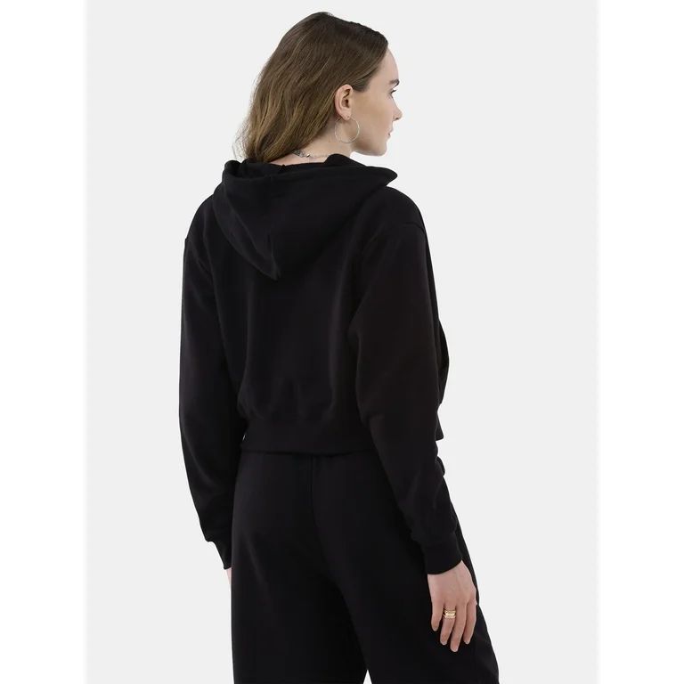 No Boundaries Cropped Zip Hoodie, Women’s | Walmart (US)