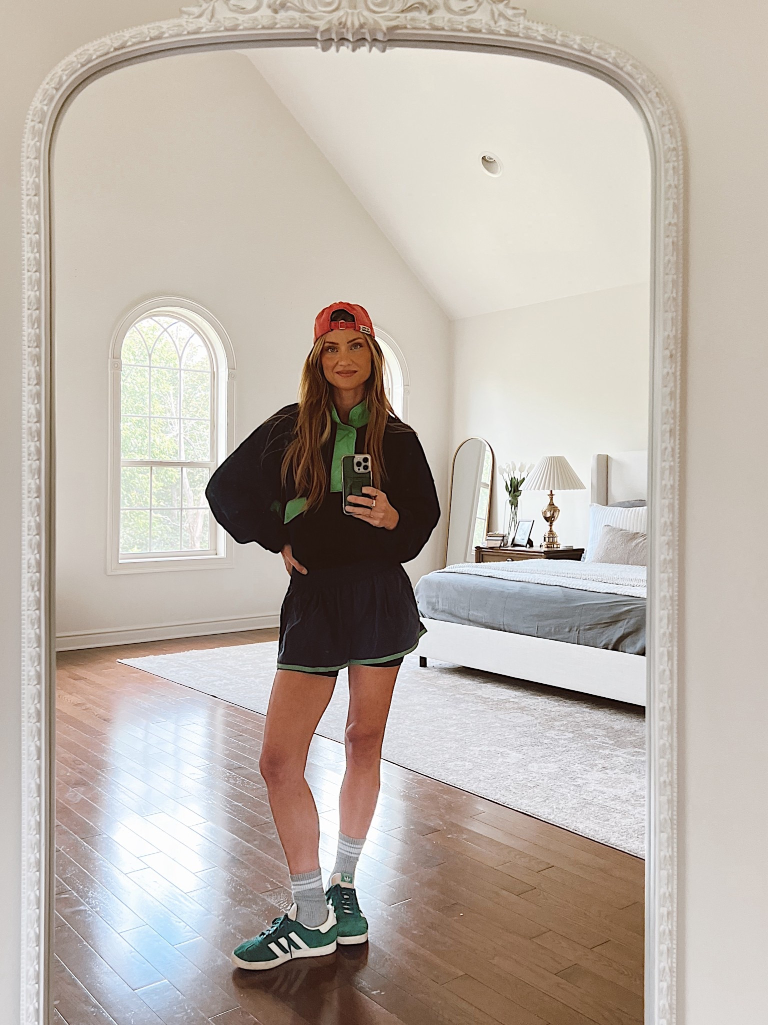 Shorts and fleece is a set! I’m wearing an xs here but probs could have done a small as the shorts are a little short on me (which is fine because I just wear biker shorts underneath anyways) 

Free people set / FP movement

#LTKStyleTip #LTKActive #LTKFindsUnder100