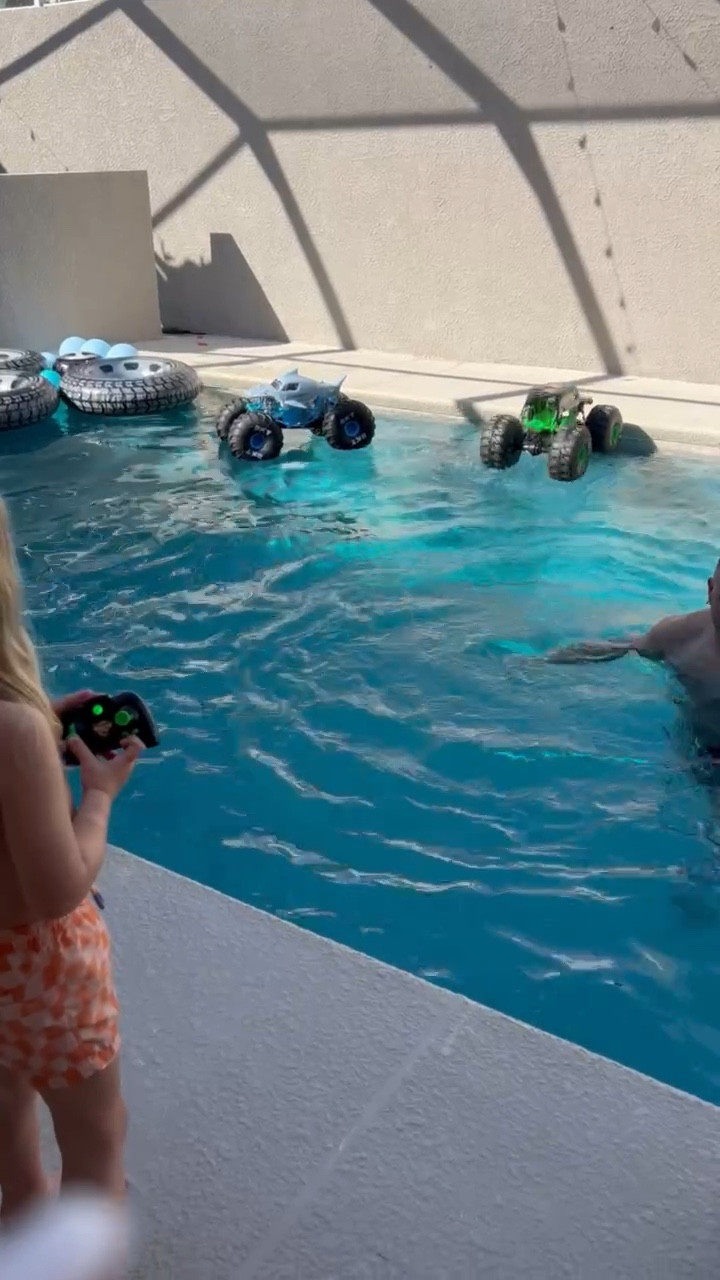 Monster Jam Mega Grave Digger remote control Monster Trucks! These RC trucks are crazy cool, they’re all terrain too so it even goes in the pool! Vann was so excited. We take it everywhere now lol. They’re huge too! Super fun gift idea. 

Monster truck party | diy race track | DIY toys | DIY kids gifts | DIY monster truck track | hot wheels tracks | hot wheels party | monster jam party | toddler boy party themes | monster truck theme | grave digger | mega grave digger RC car | RC truck | RC cars | toddler boy gift guide | toddler boy gift ideas | boy gift ideas | kids gift ideas | toddler pool toys | kids RC trucks & cars | monster jam | monster trucks | monster jam gift | monster truck gift | race car gift 

#LTKkids #LTKGiftGuide #LTKVideo