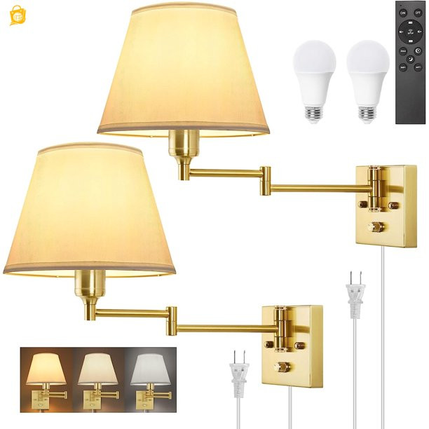 Dimmable Wall Sconce  Remote Control Dimming 10-100% and Adjustable Color Temperature 2700K-6500K... | Walmart (US)