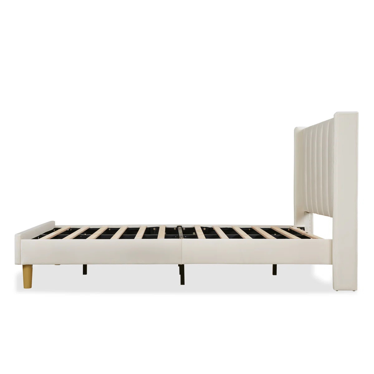 Wade Logan® Eriksay Low Profile Upholstered Platform Bed with Wingback Headboard & Reviews | Way... | Wayfair North America