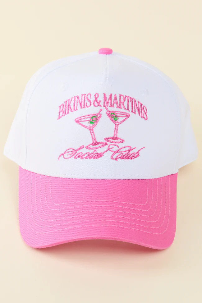 Bikinis & Martinis Pink Trucker Hat | Pink Lily