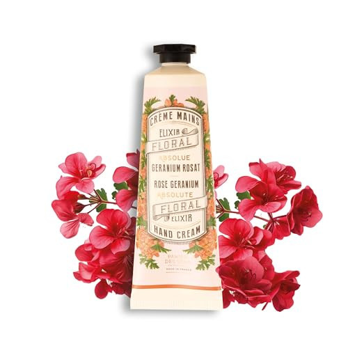 Panier des Sens - Small Hand Cream for Dry Cracked Hands – Rose Geranium Mini Hand Lotion for Dry Skin - With Sweet Almond and Olive Oil - Hand Care 97% Natural Ingredients - Travel Size 1 floz | Amazon (US)