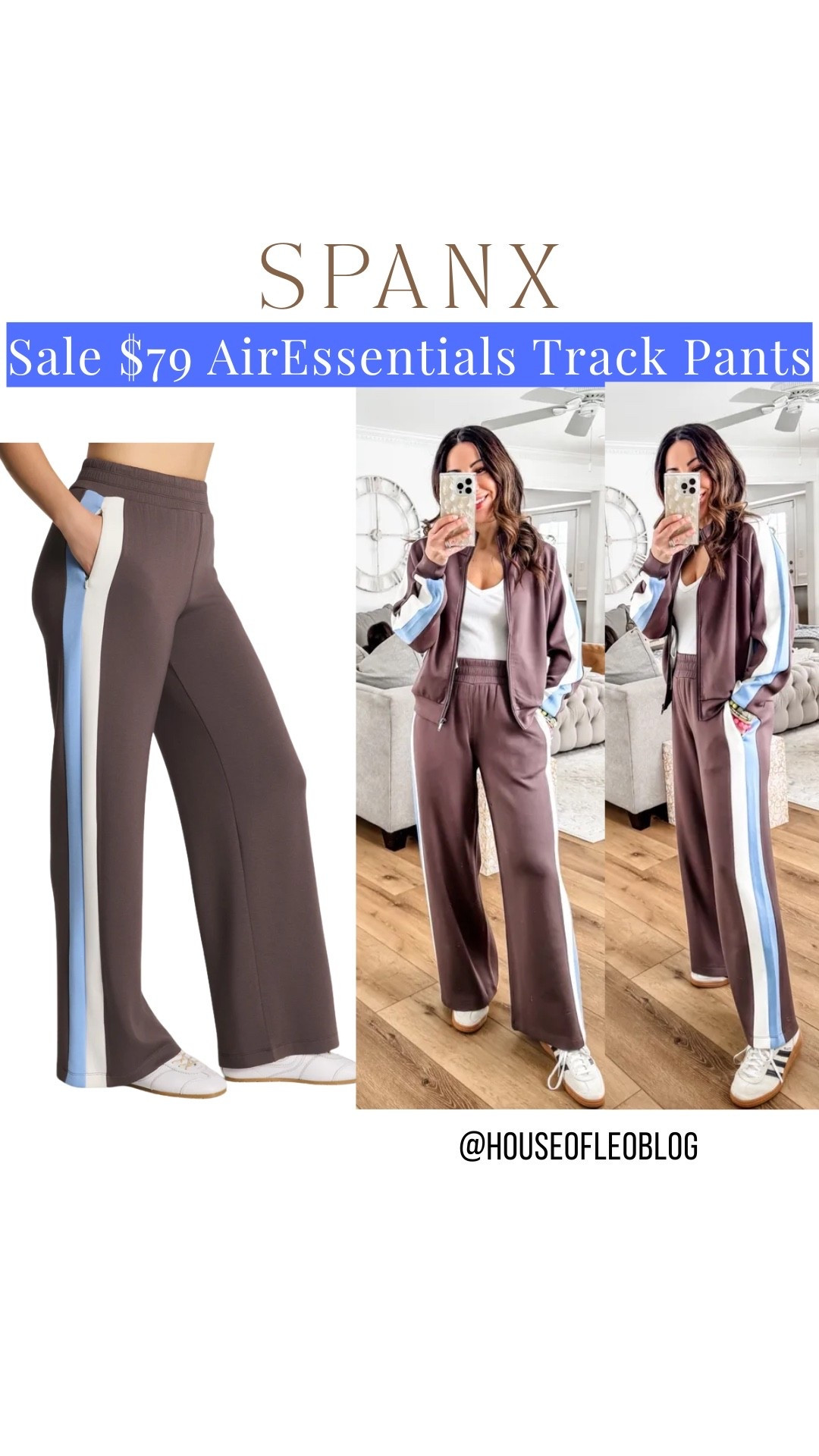 Wearing small petite track pants. Spanx sale

#LTKSaleAlert #LTKOver40 #LTKPetite