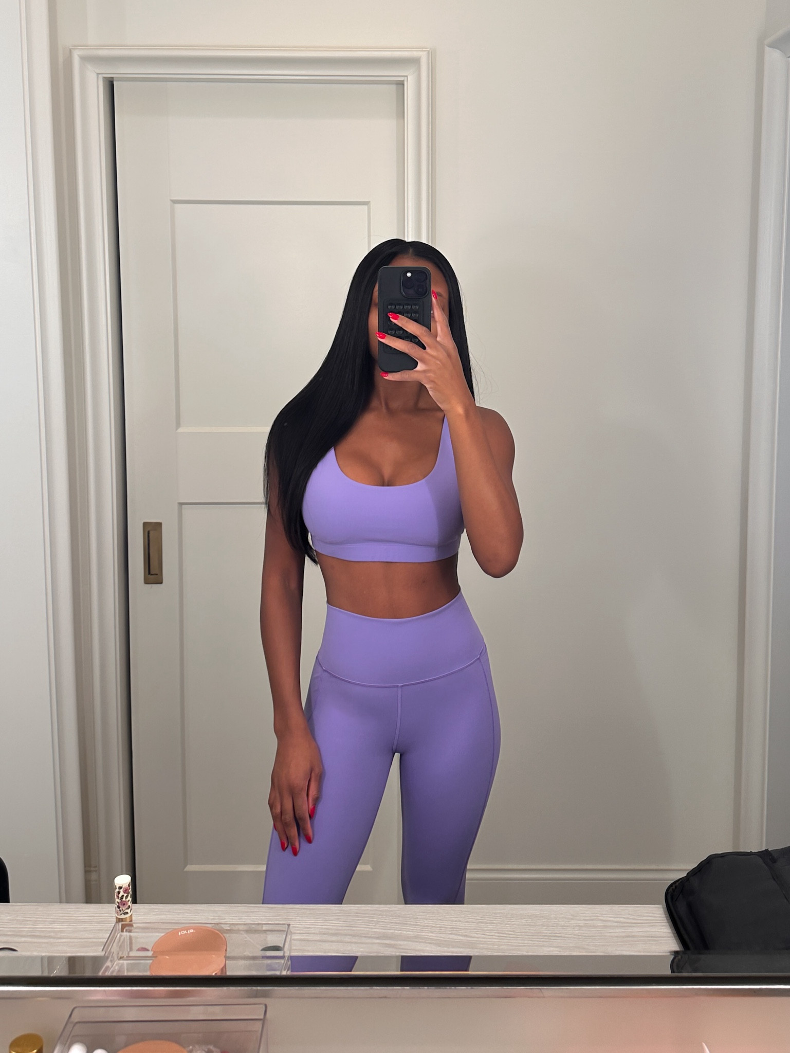 purple workout set, purple leggings, purple sports bra, Vuori, Pilates outfit 

#LTKfitness #LTKtravel #LTKSeasonal