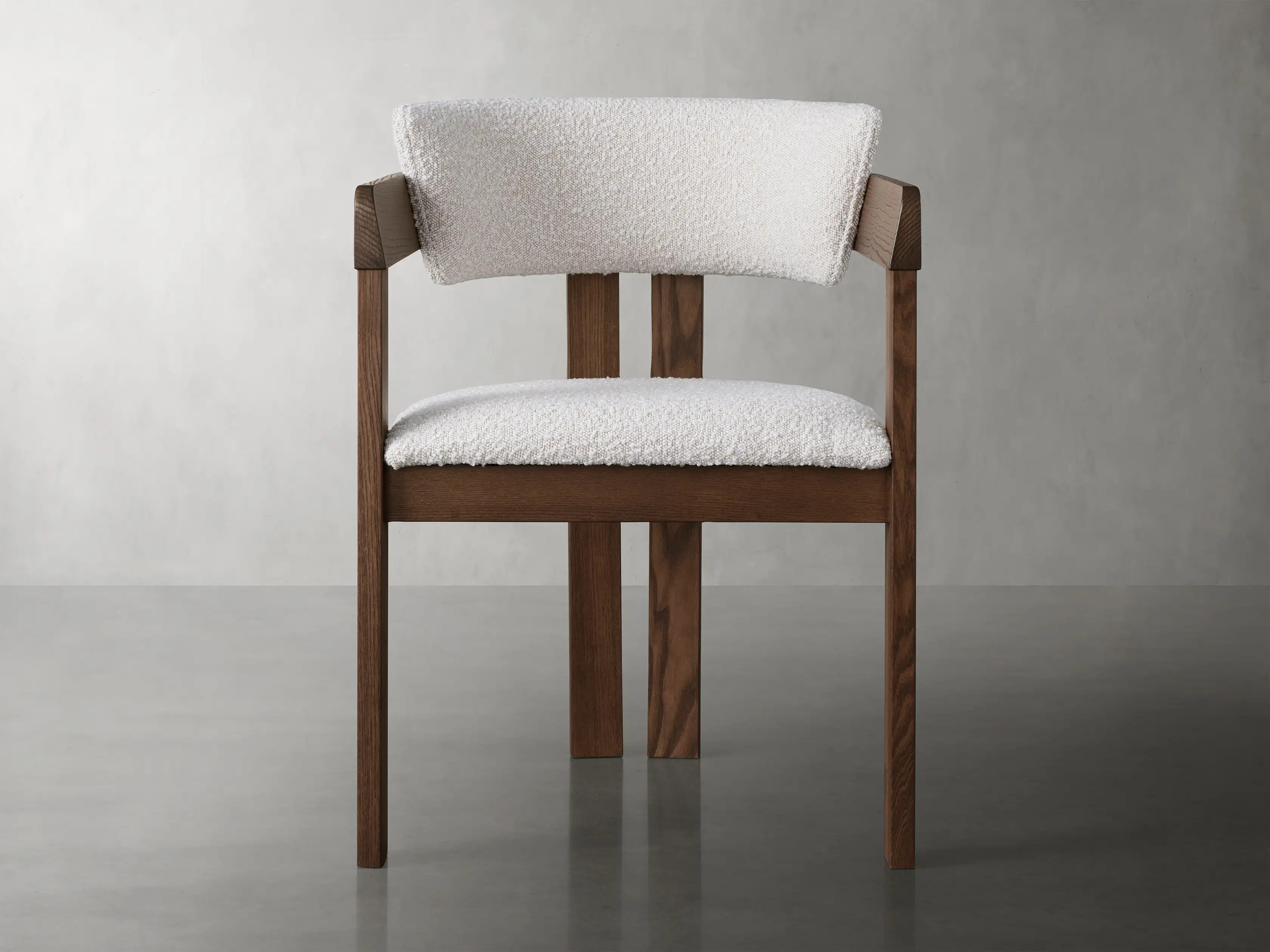 Rodin Dining Arm Chair in Cinder | Arhaus