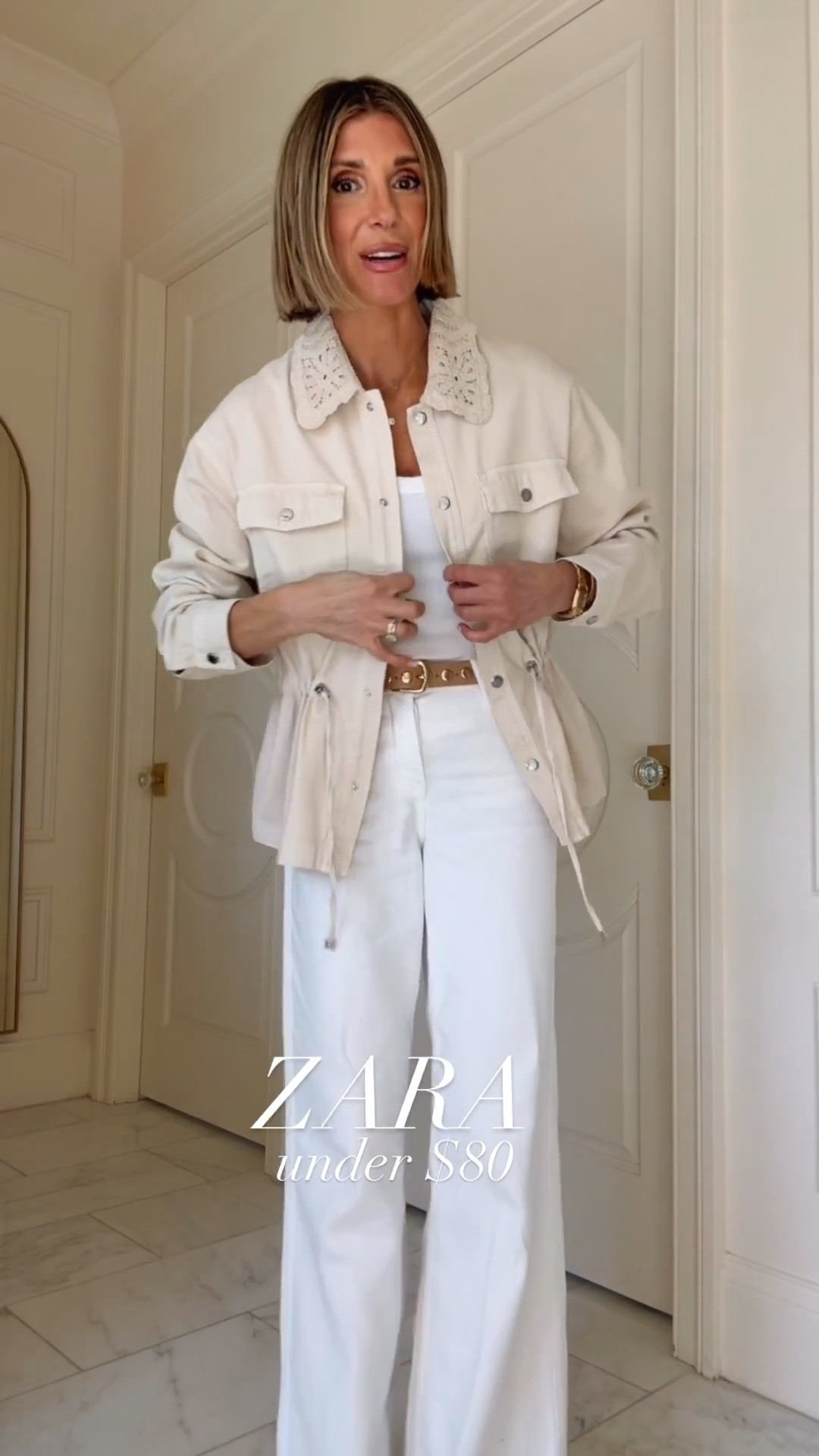 Zara new jacket for spring and summer. I'm wearing size small